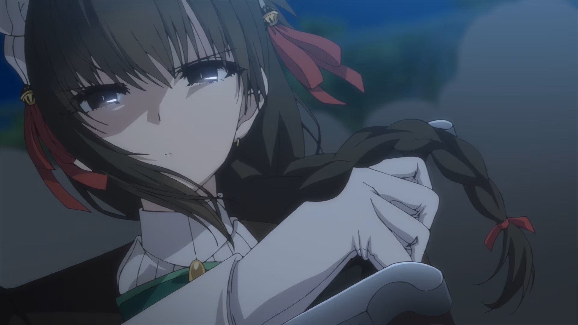 元暗殺者の雪が華麗な動きを見せるアクションシーン|君は冥土様 アニメ アクション